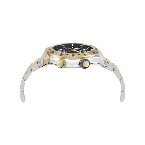 Salvatore Ferragamo 1927 Men’s Swiss Made GMT Watch 44mm Two-Tone SFMZ00522